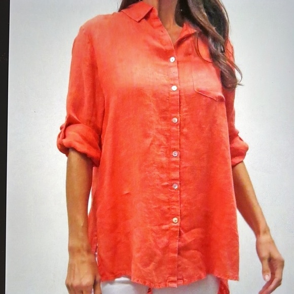 Kyla Seo Ezra Linen Tunic. Size Medium. - Picture 3 of 14